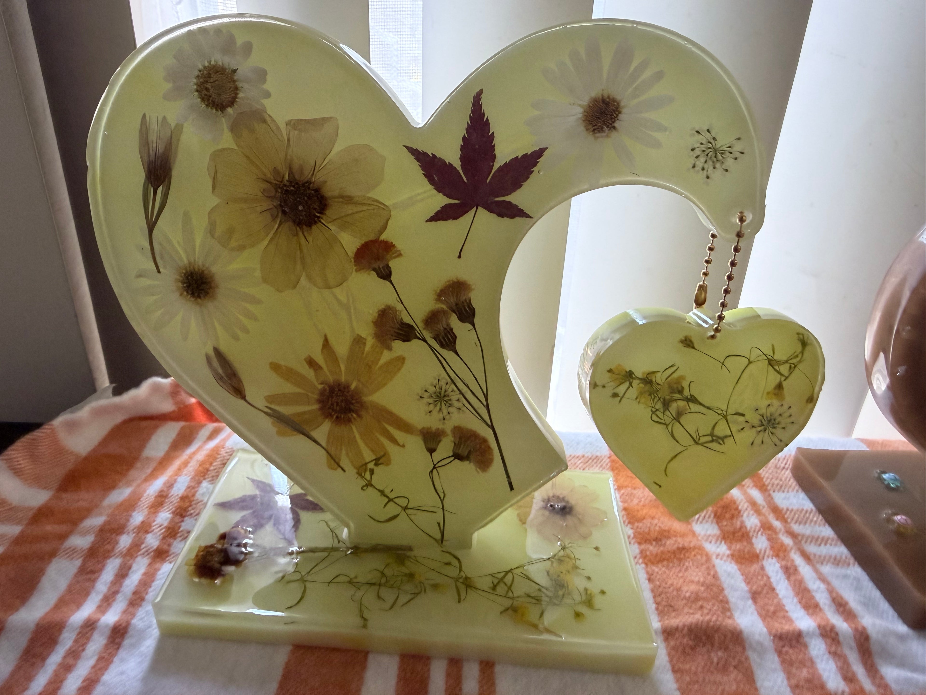Heart with small hanging heart