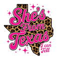 She’s from Texas leopard